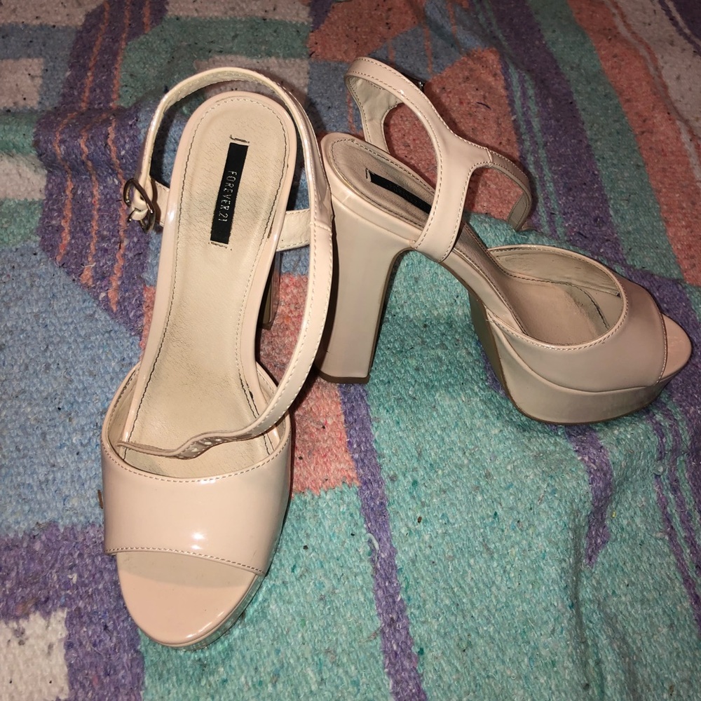 forever 21 nude heels!